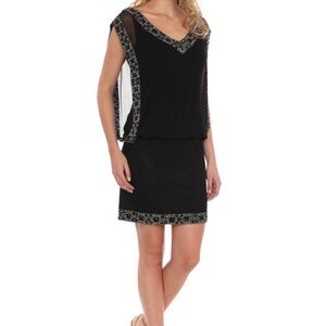 J Kara beaded Black Dress